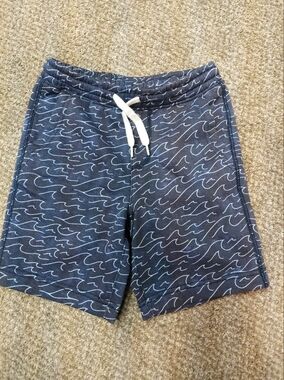 Boys Old Navy Shorts with Light Blue Wave Accents